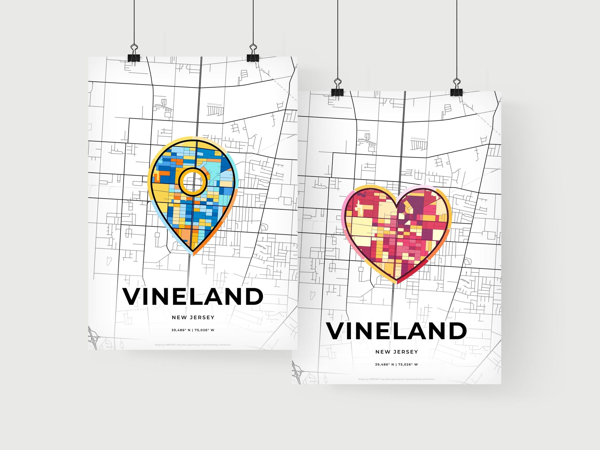 Vineland New Jersey art print for couples