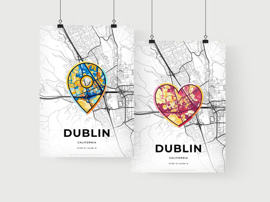 Dublin California art print for couples