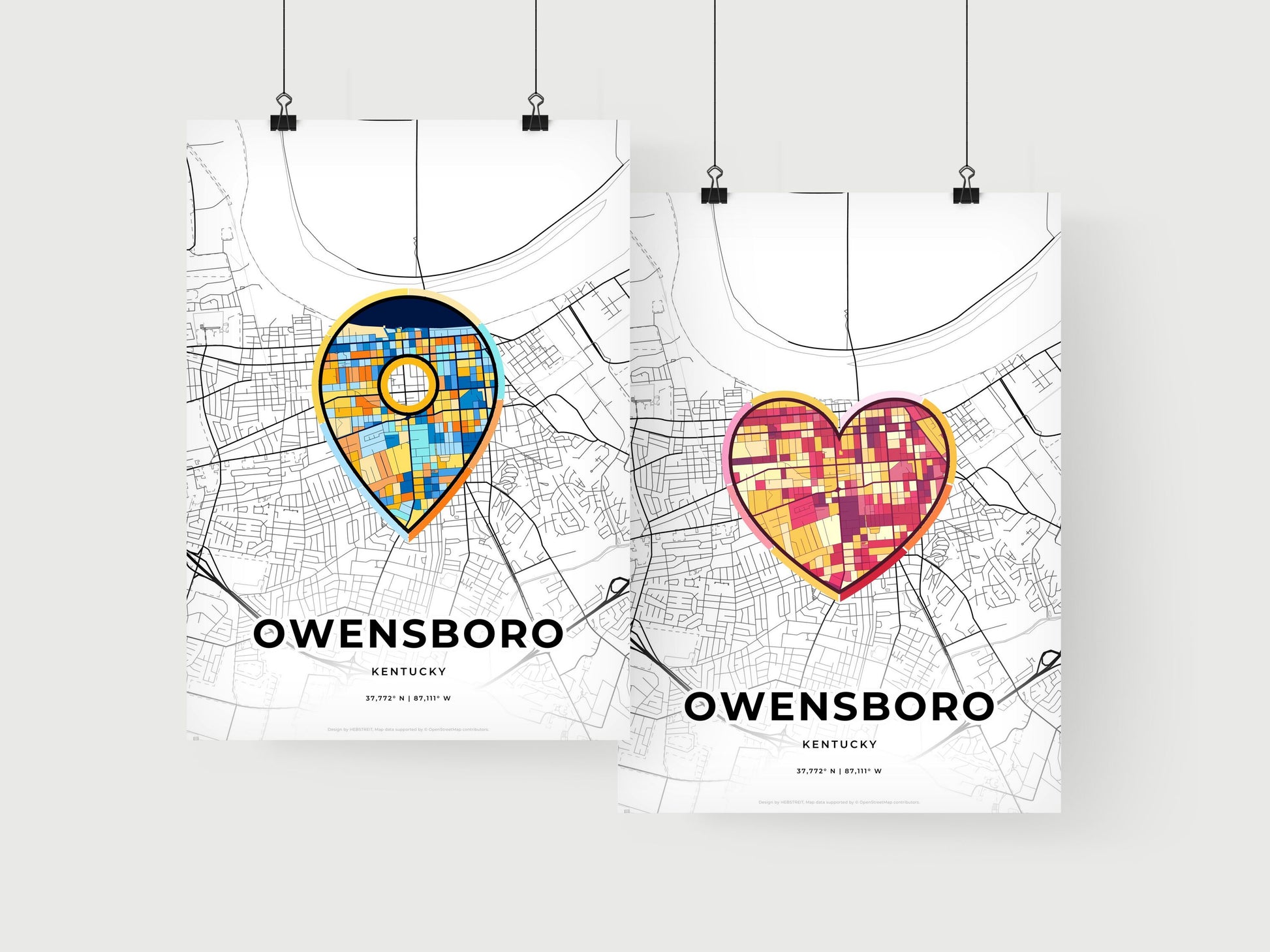 Owensboro Kentucky art print for couples