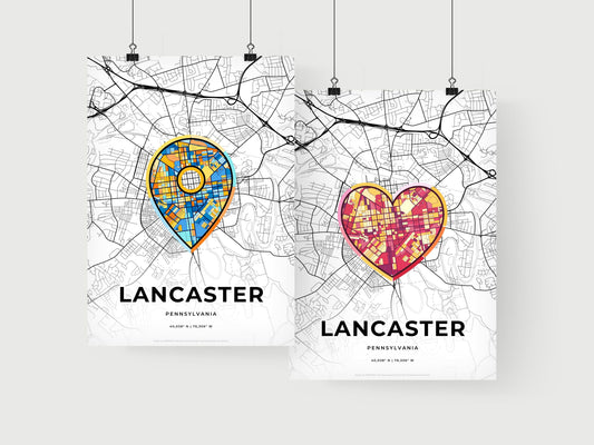 Lancaster Pennsylvania art print for couples