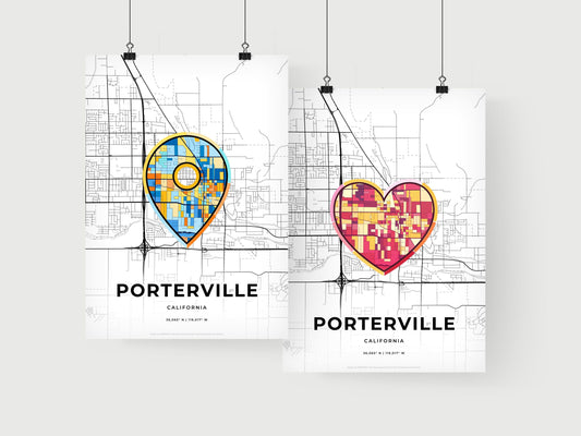 Porterville California art print for couples