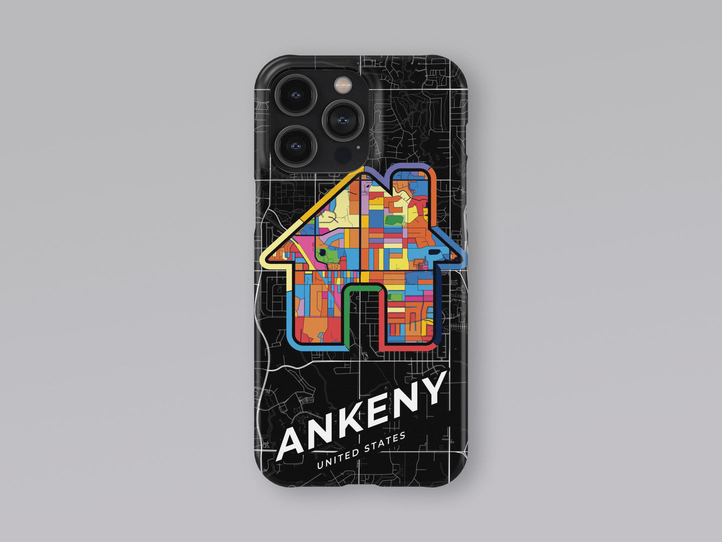 Ankeny Iowa slim phone case with colorful icon. Birthday, wedding or housewarming gift. Couple match cases. 3