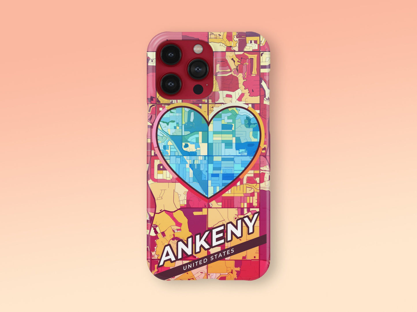 Ankeny Iowa slim phone case with colorful icon. Birthday, wedding or housewarming gift. Couple match cases. 2