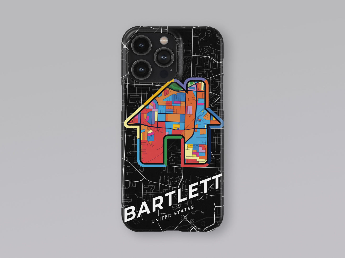 Bartlett Tennessee slim phone case with colorful icon. Birthday, wedding or housewarming gift. Couple match cases. 3