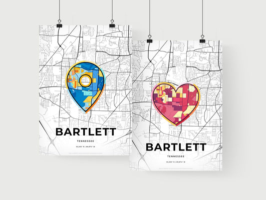 Bartlett Tennessee art print for couples