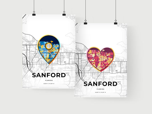 Sanford Florida art print for couples