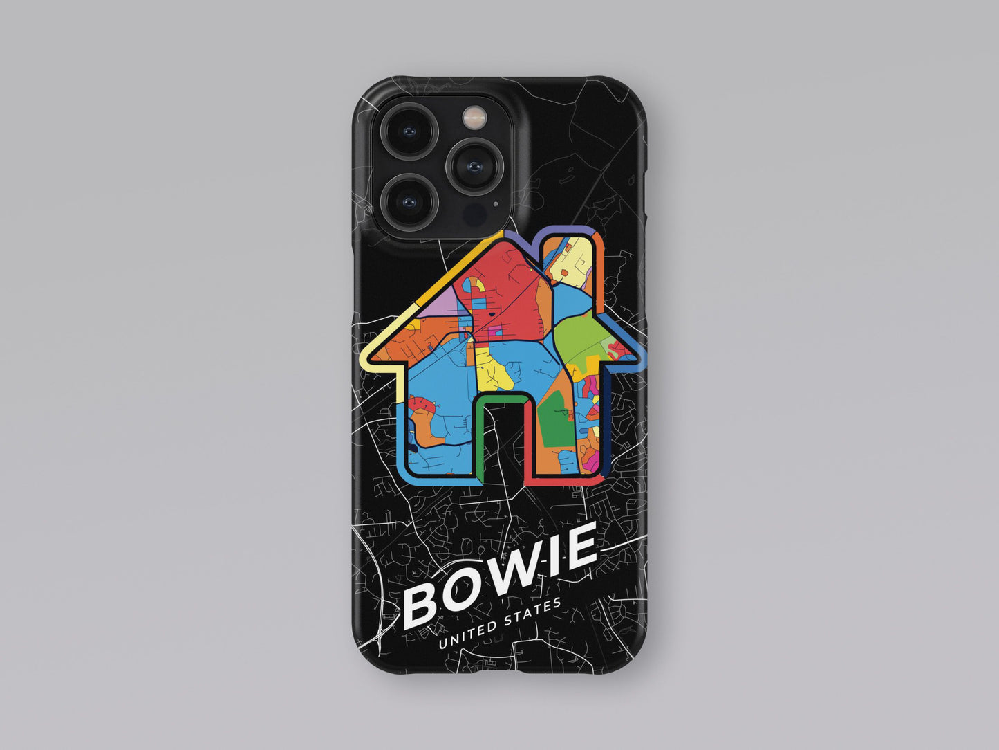 Bowie Maryland slim phone case with colorful icon. Birthday, wedding or housewarming gift. Couple match cases. 3