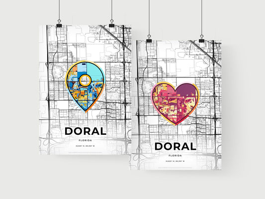 Doral Florida art print for couples