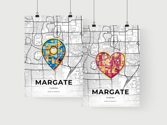 Margate Florida art print for couples