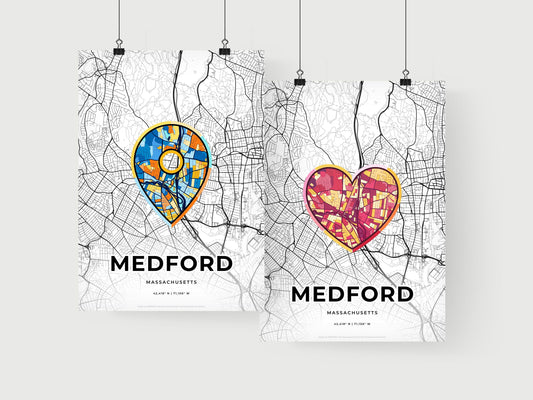 Medford Massachusetts art print for couples