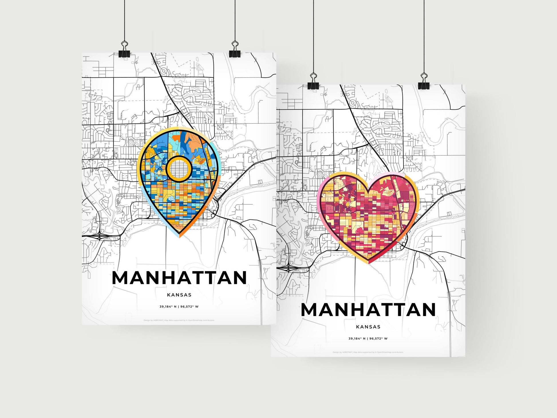 Manhattan Kansas art print for couples
