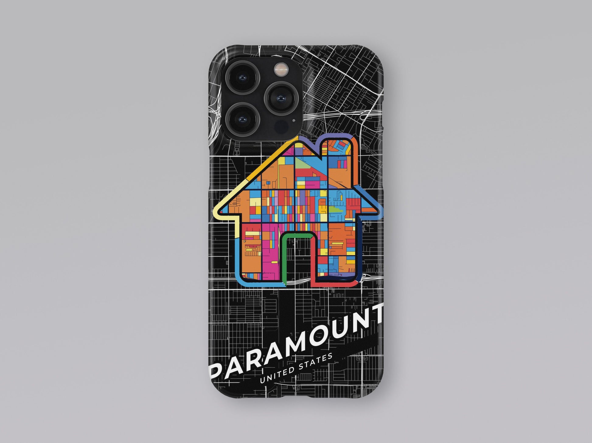 Paramount California slim phone case with colorful icon 3