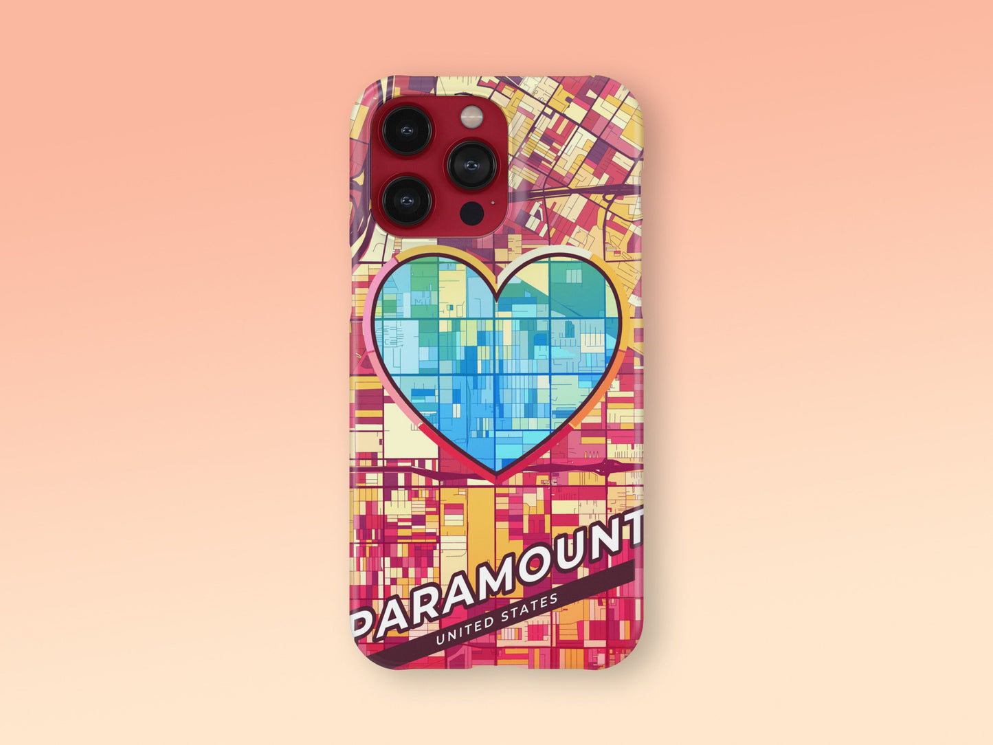 Paramount California slim phone case with colorful icon 2