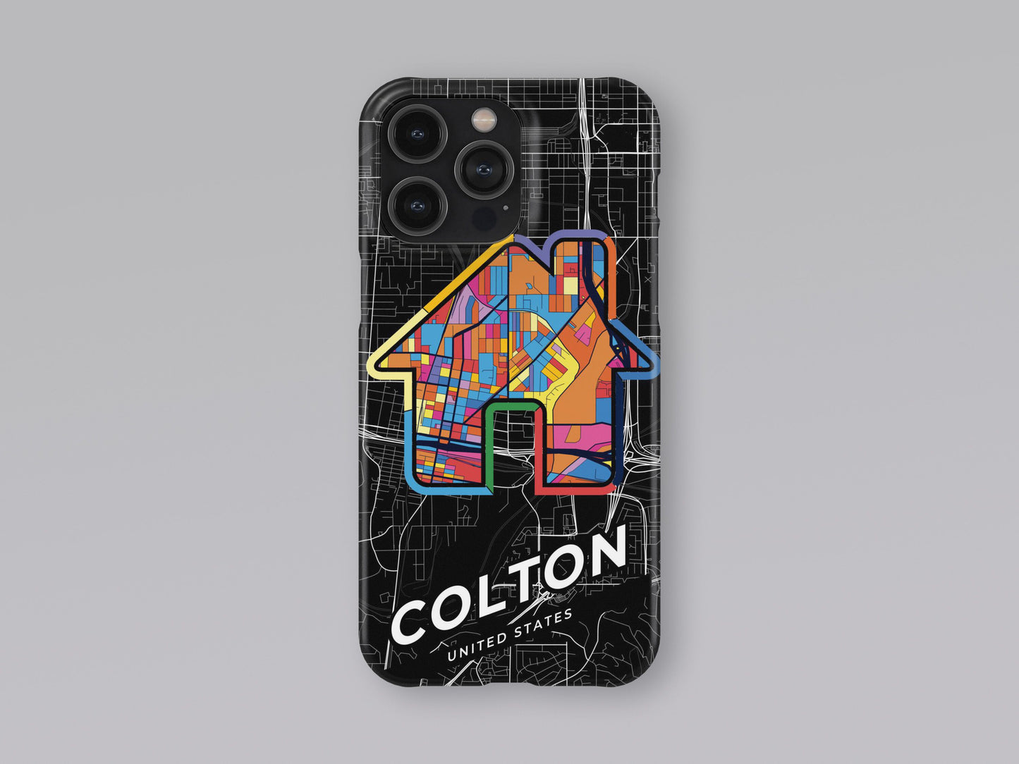 Colton California slim phone case with colorful icon. Birthday, wedding or housewarming gift. Couple match cases. 3
