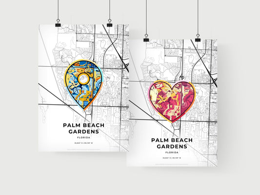 Palm Beach Gardens Florida art print for couples