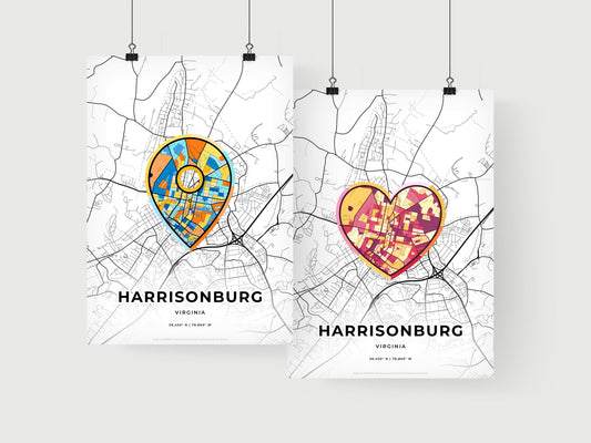 Harrisonburg Virginia art print for couples