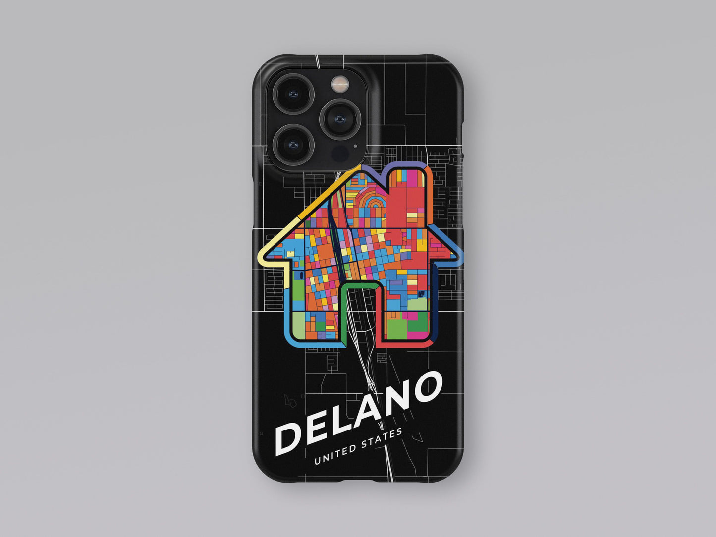 Delano California slim phone case with colorful icon. Birthday, wedding or housewarming gift. Couple match cases. 3