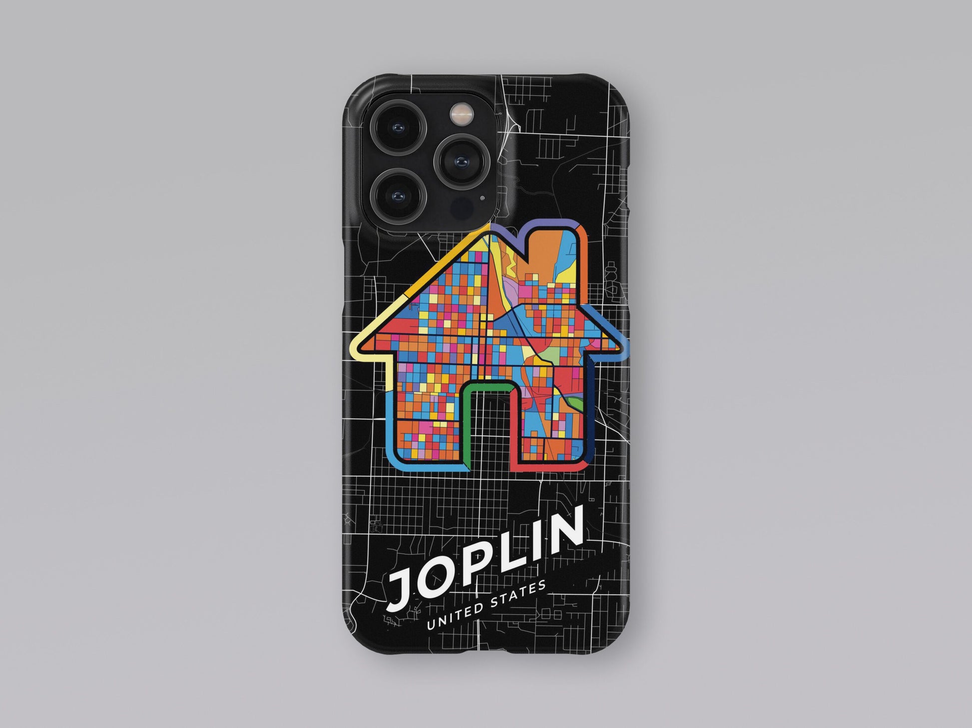 Joplin Missouri slim phone case with colorful icon. Birthday, wedding or housewarming gift. Couple match cases. 3