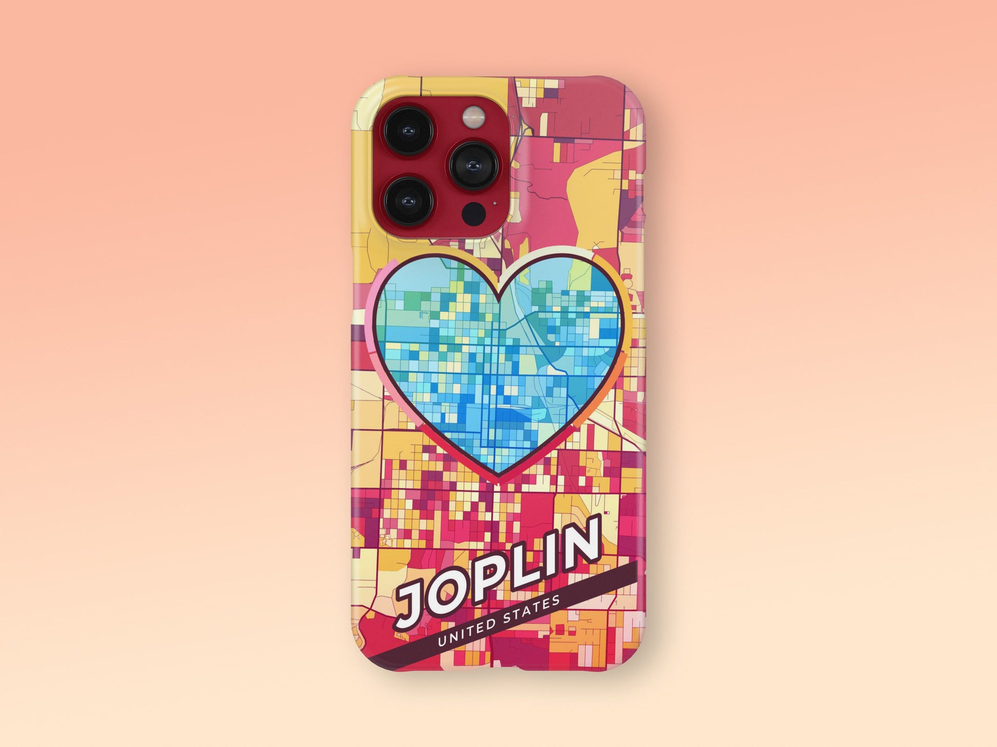 Joplin Missouri slim phone case with colorful icon. Birthday, wedding or housewarming gift. Couple match cases. 2