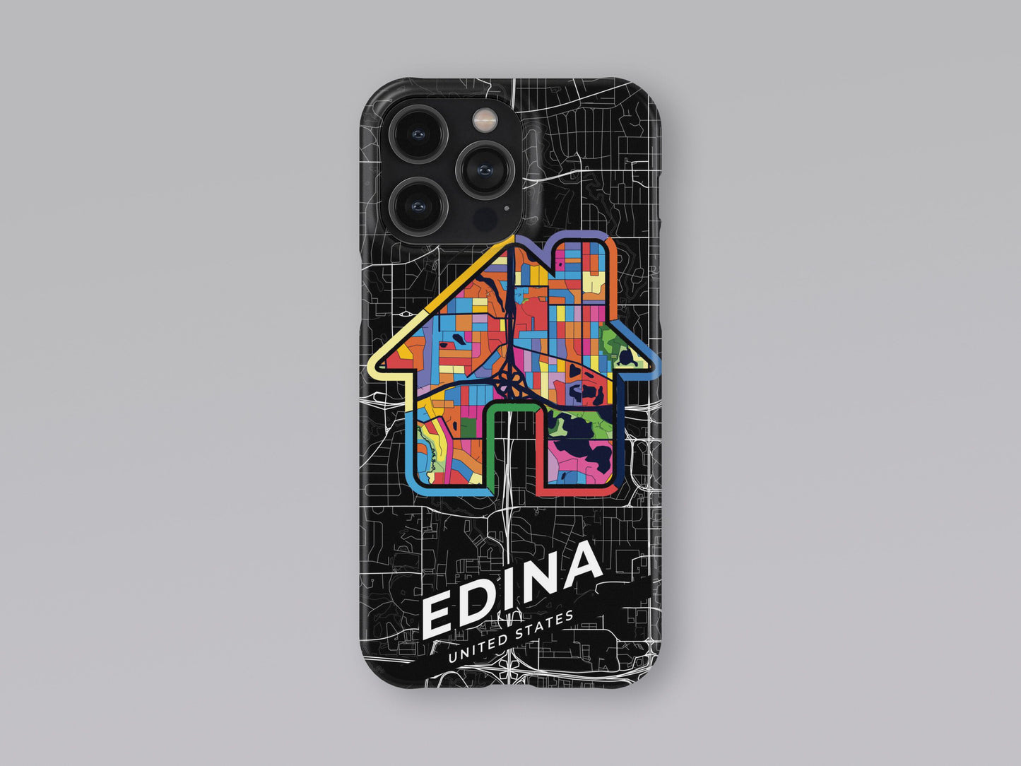 Edina Minnesota slim phone case with colorful icon. Birthday, wedding or housewarming gift. Couple match cases. 3