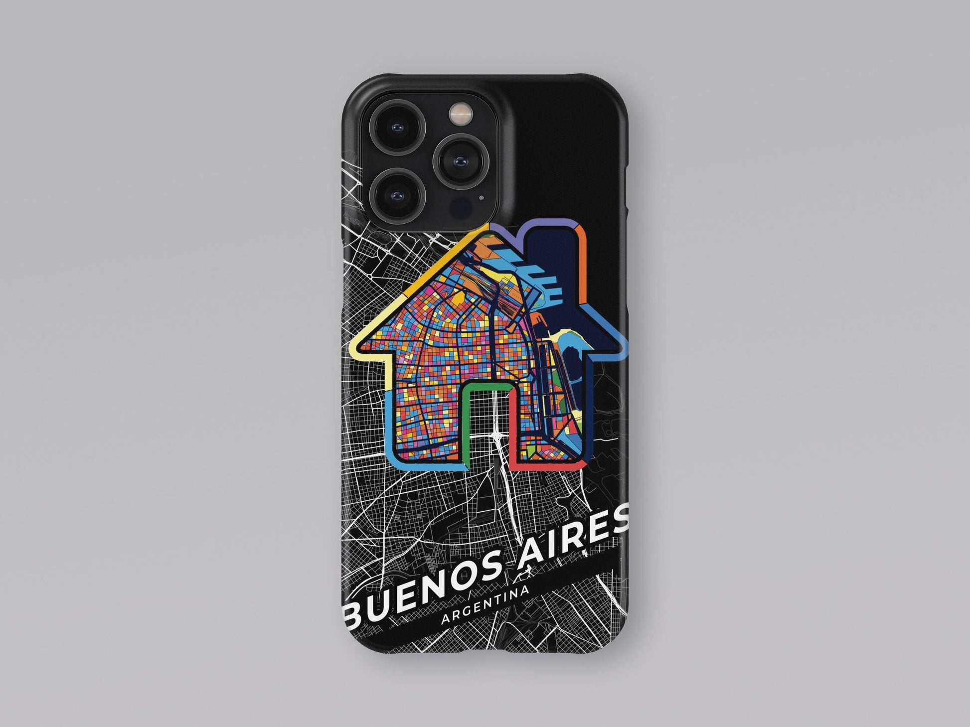 Buenos Aires Argentina slim phone case with colorful icon. Birthday, wedding or housewarming gift. Couple match cases. 3