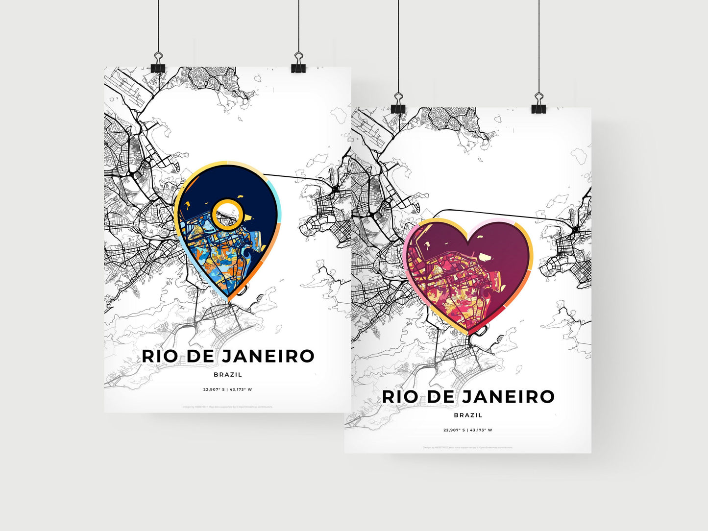 Rio De Janeiro Brazil art print for couples