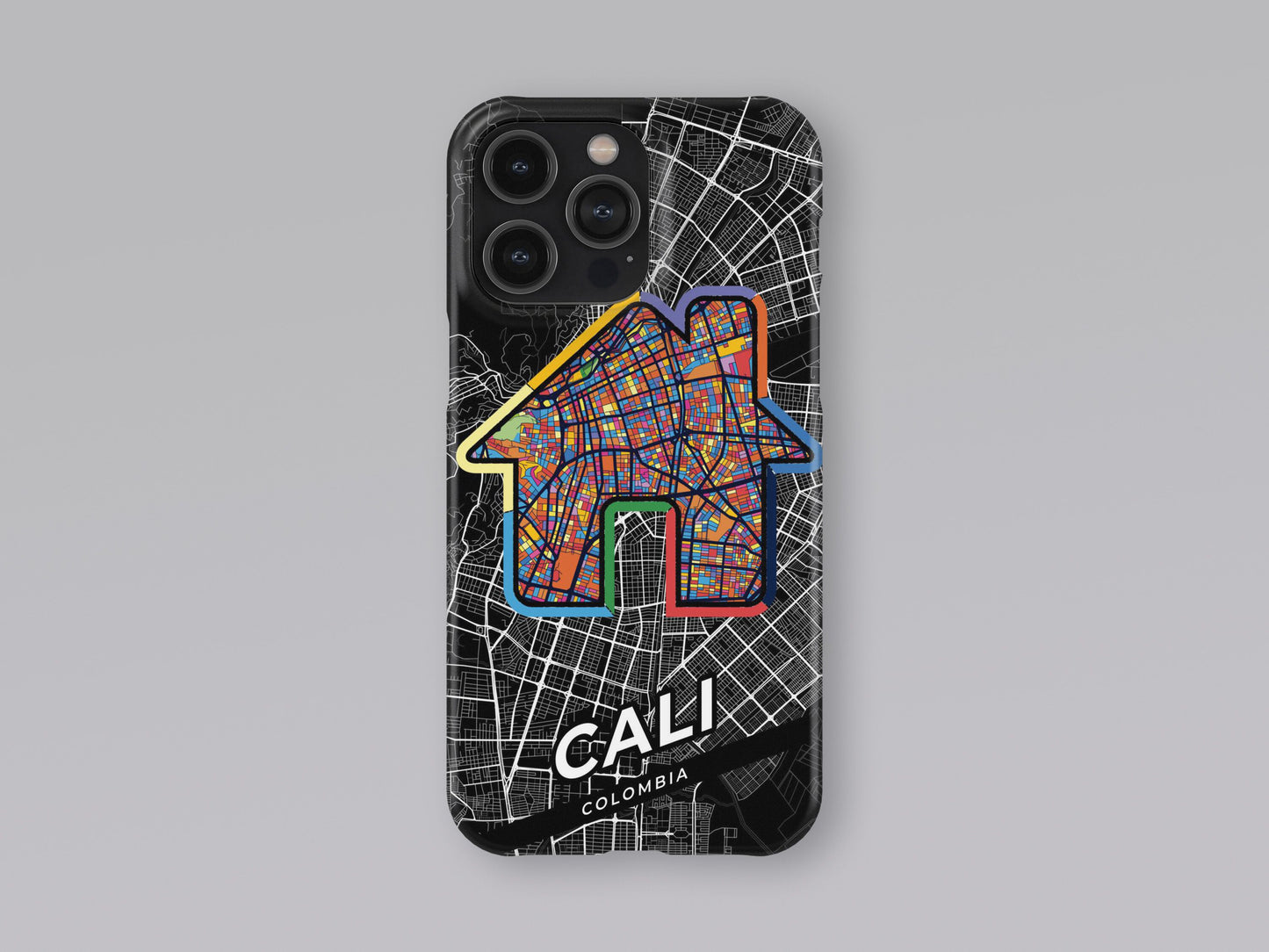 Cali Colombia slim phone case with colorful icon. Birthday, wedding or housewarming gift. Couple match cases. 3