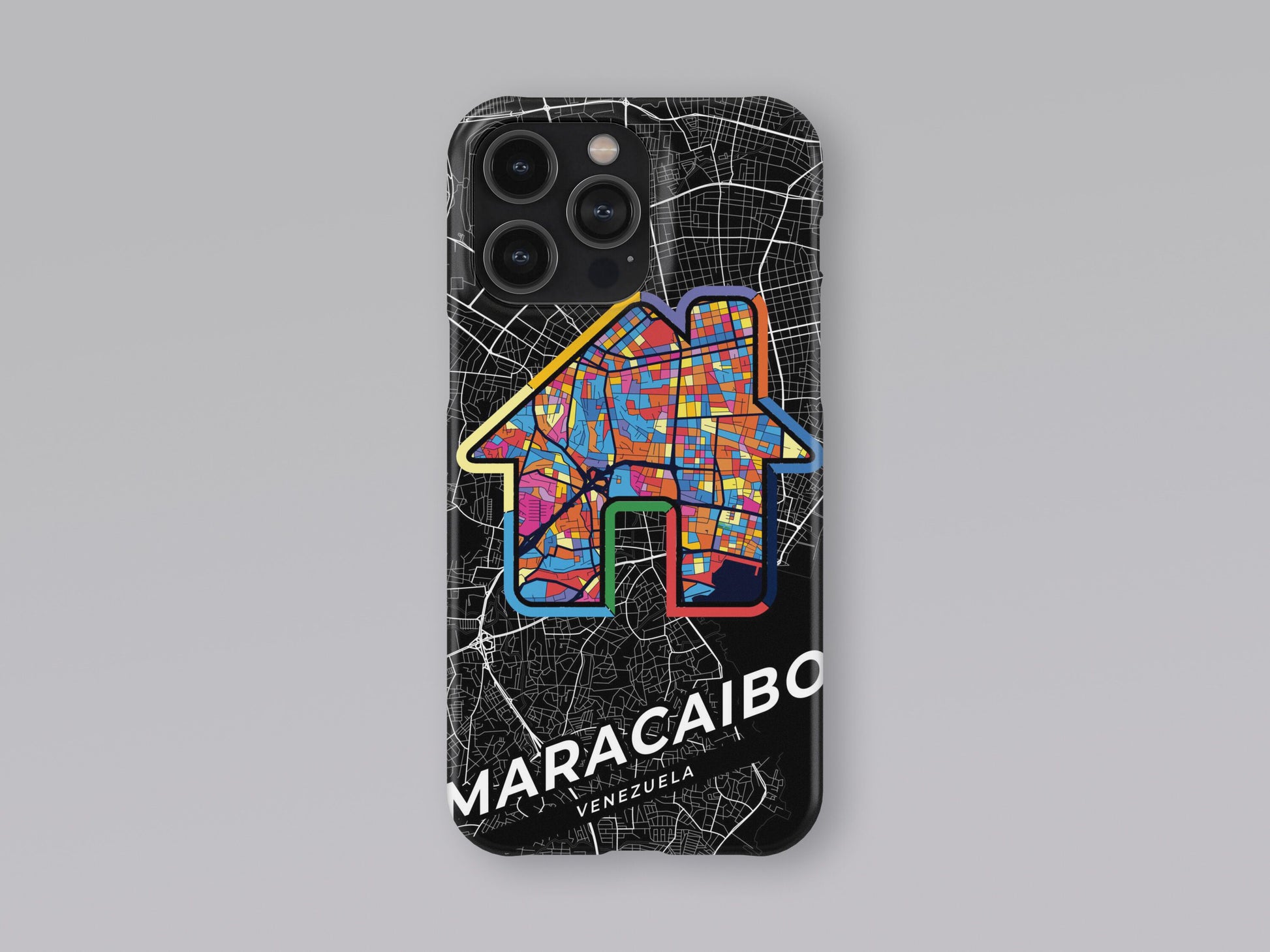 Maracaibo Venezuela slim phone case with colorful icon. Birthday, wedding or housewarming gift. Couple match cases. 3