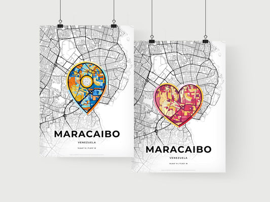 Maracaibo Venezuela art print for couples