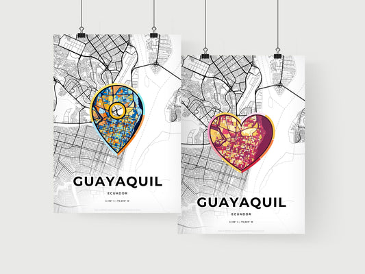Guayaquil Ecuador art print for couples