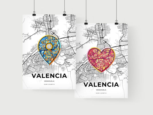 Valencia Venezuela art print for couples