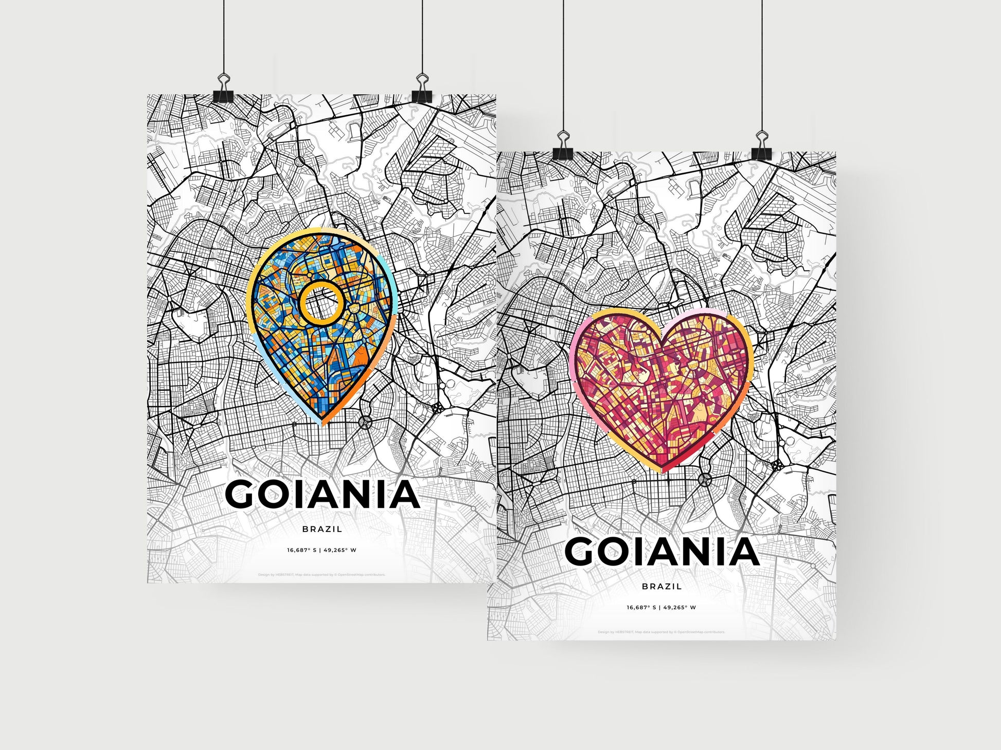 Goiania Brazil art print for couples