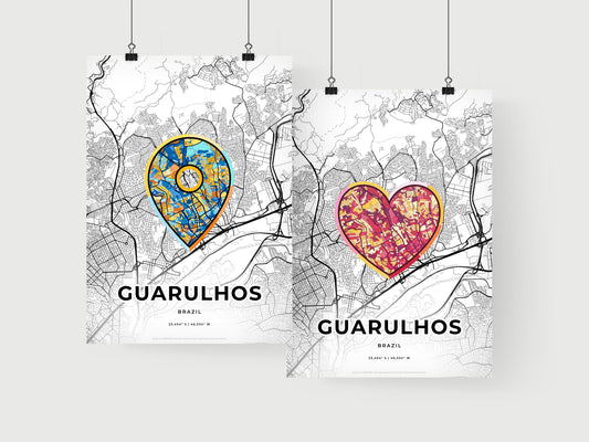 Guarulhos Brazil art print for couples