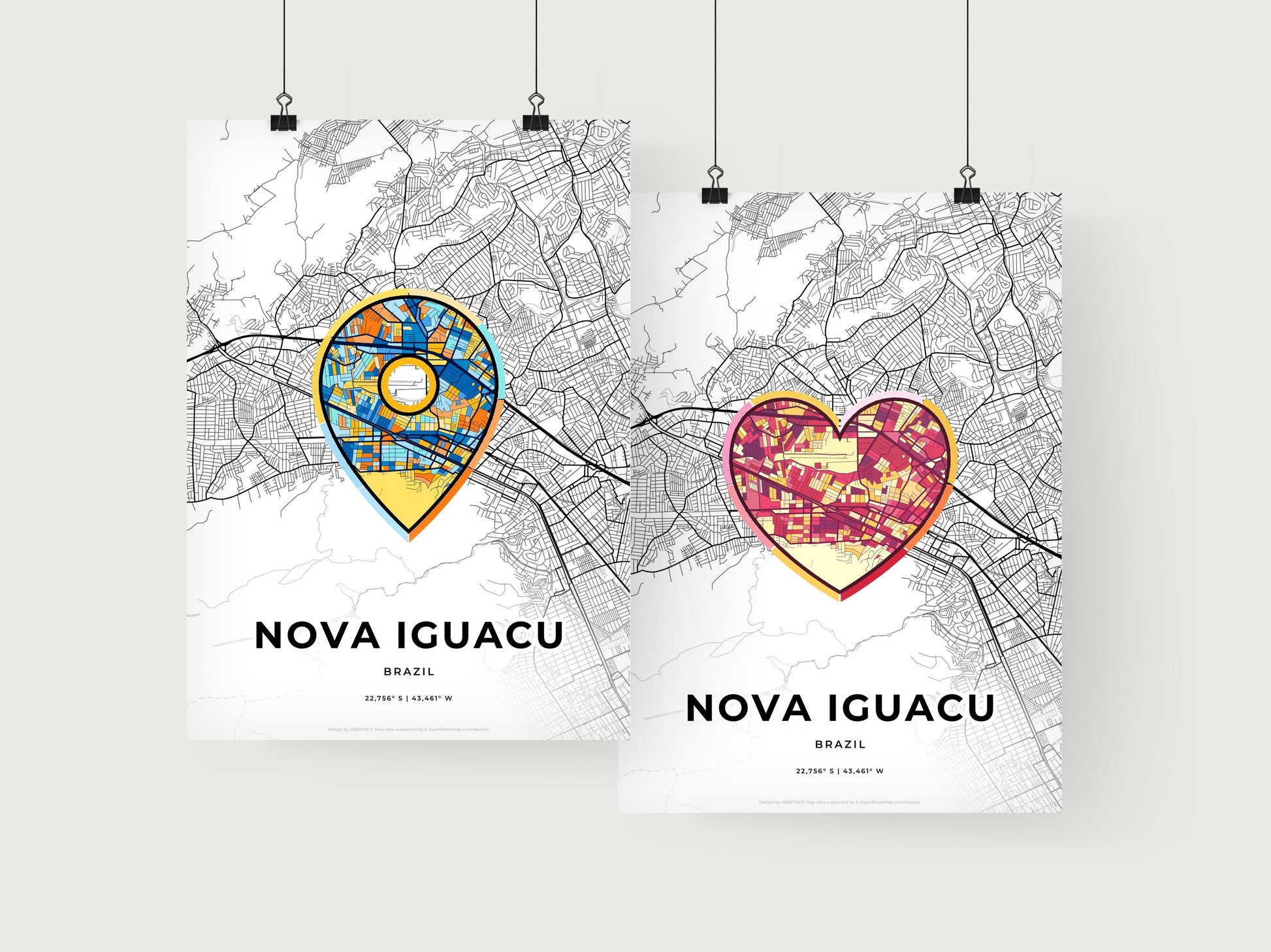 Nova Iguacu Brazil art print for couples