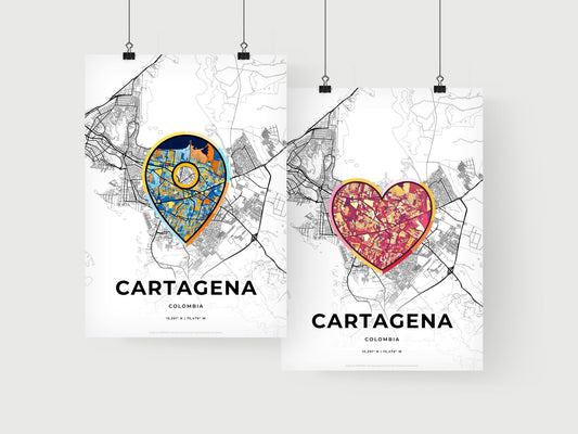Cartagena Colombia art print for couples