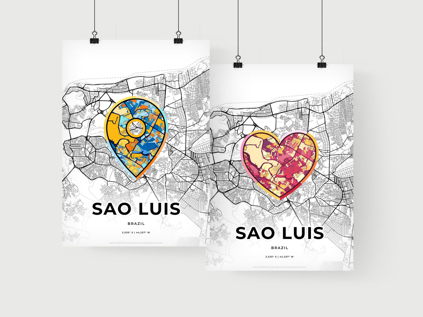Sao Luis Brazil art print for couples