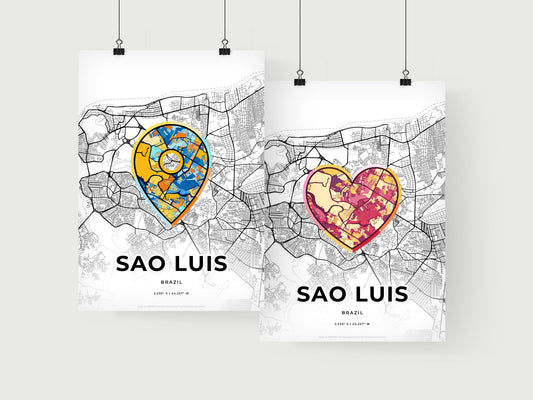 Sao Luis Brazil art print for couples