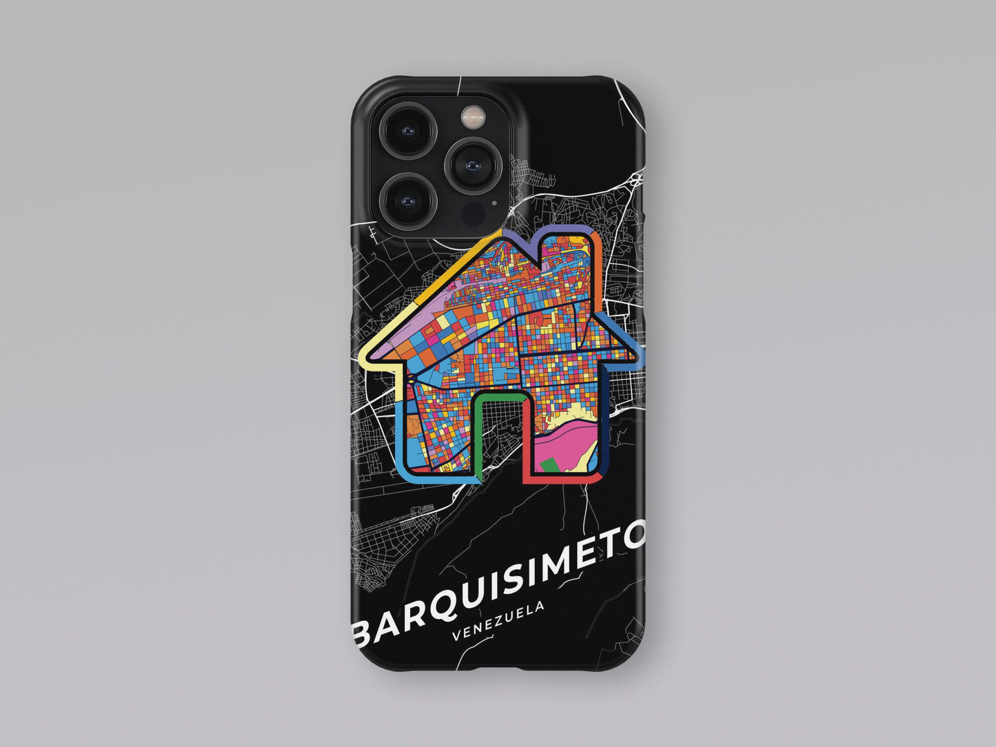 Barquisimeto Venezuela slim phone case with colorful icon. Birthday, wedding or housewarming gift. Couple match cases. 3