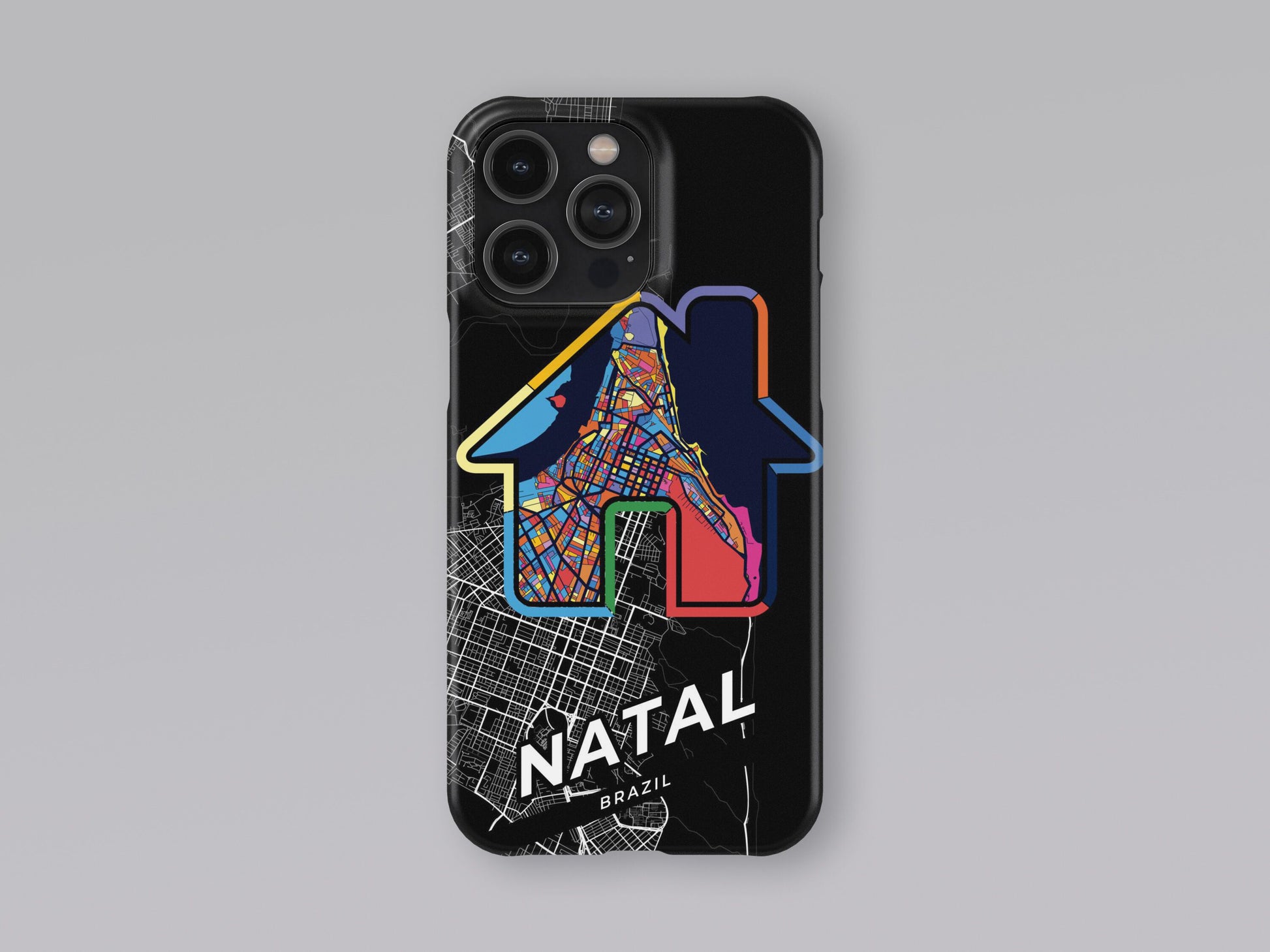 Natal Brazil slim phone case with colorful icon 3