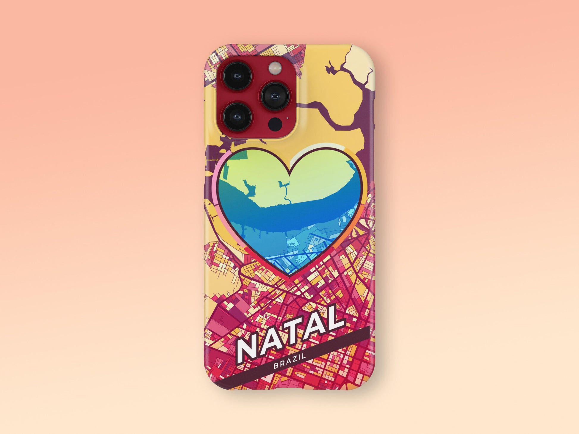 Natal Brazil slim phone case with colorful icon 2