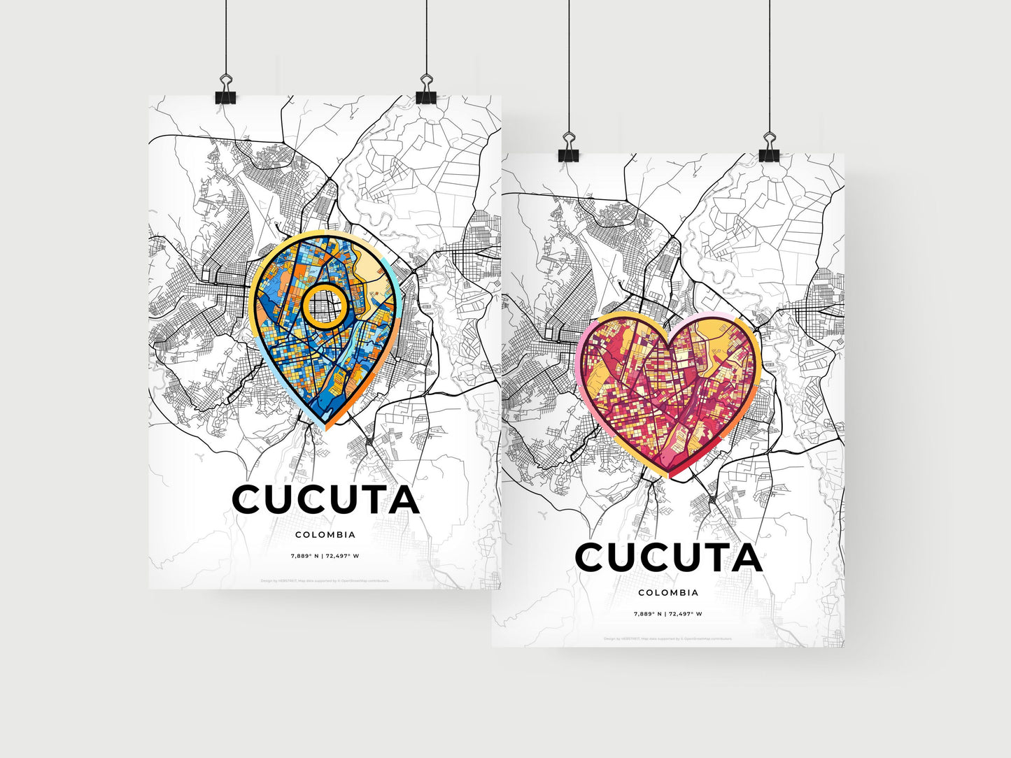 Cucuta Colombia art print for couples