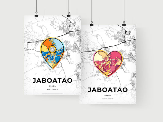 Jaboatao Brazil art print for couples