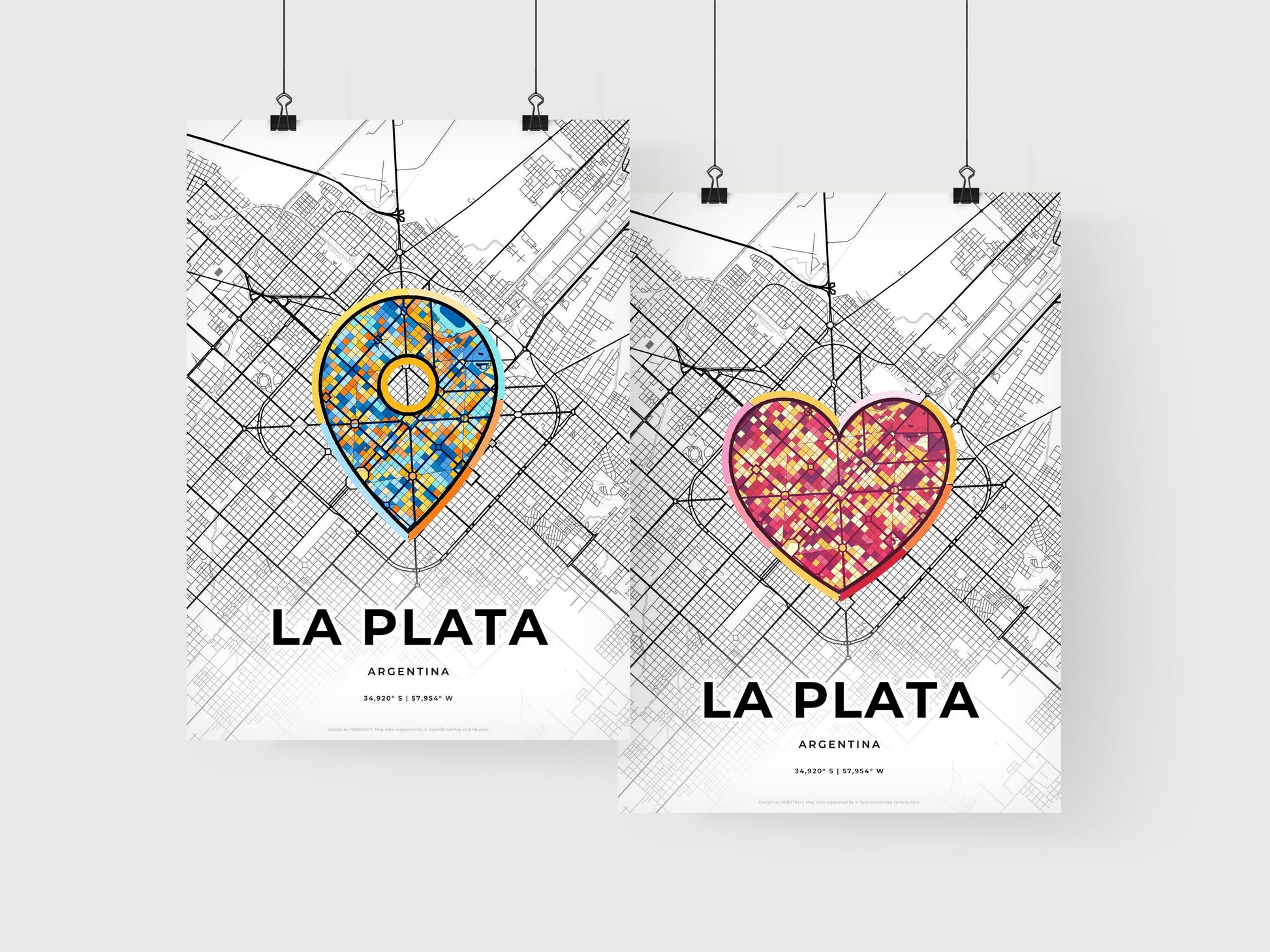 La Plata Argentina art print for couples