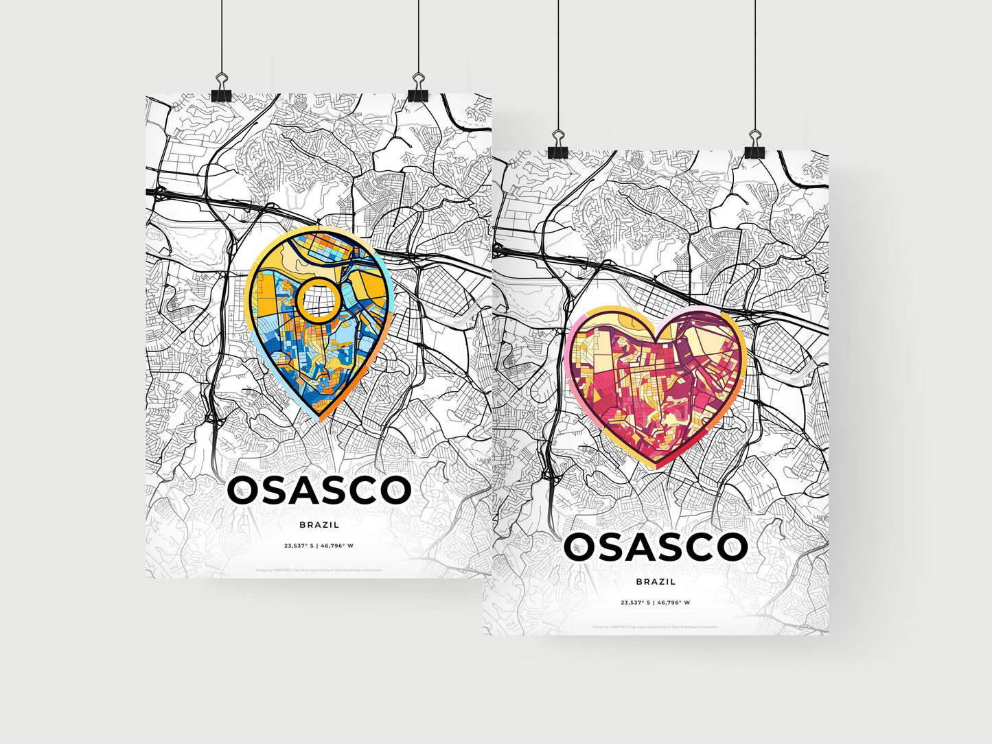 Osasco Brazil art print for couples