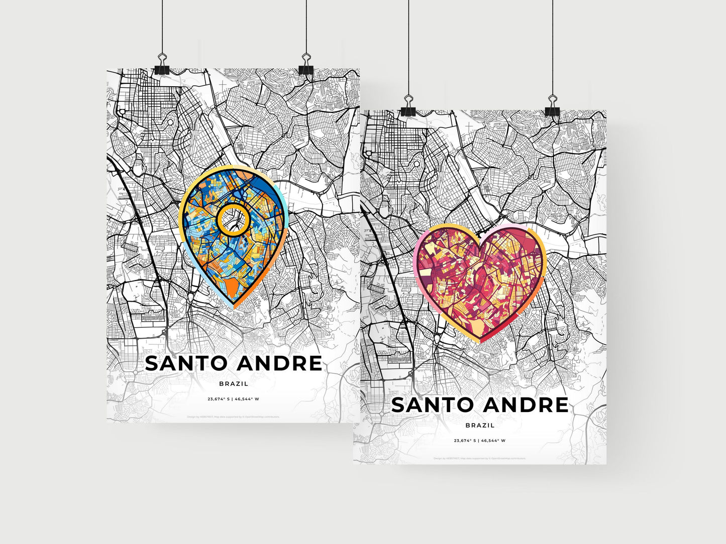 Santo Andre Brazil art print for couples