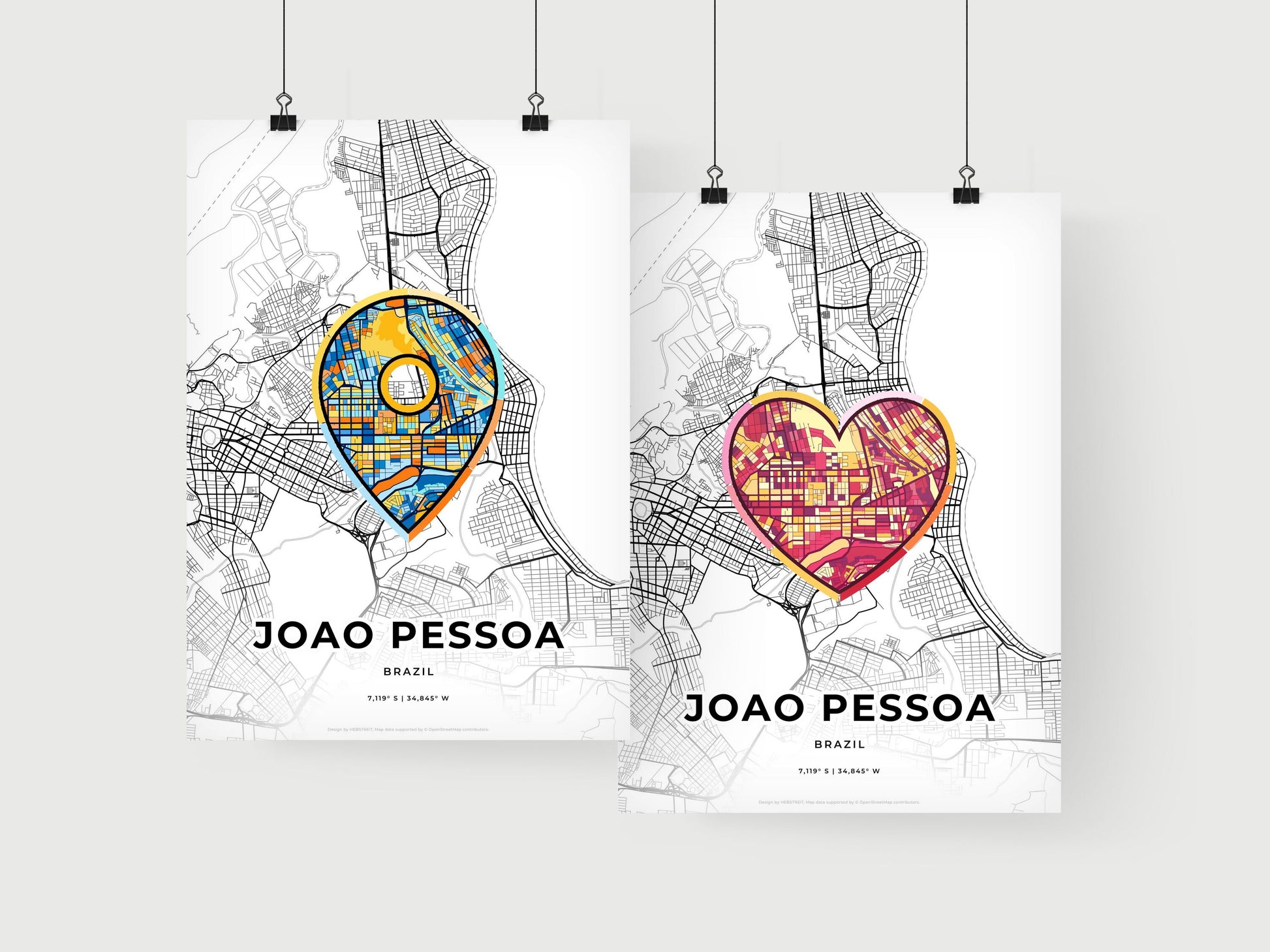 Joao Pessoa Brazil art print for couples