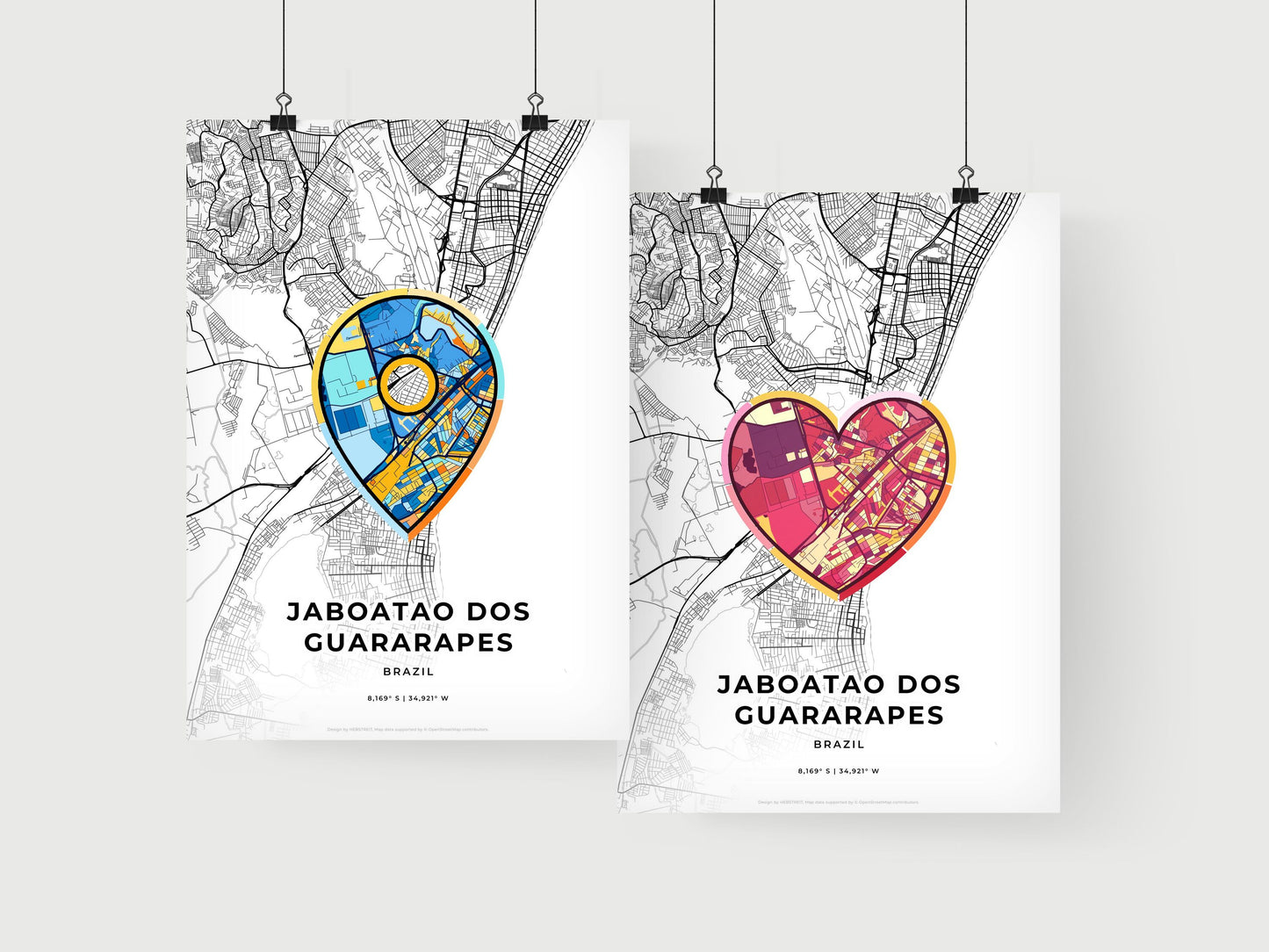 Jaboatao Dos Guararapes Brazil art print for couples