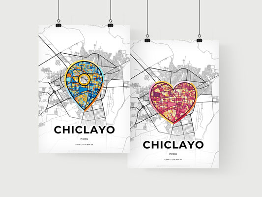 Chiclayo Peru art print for couples