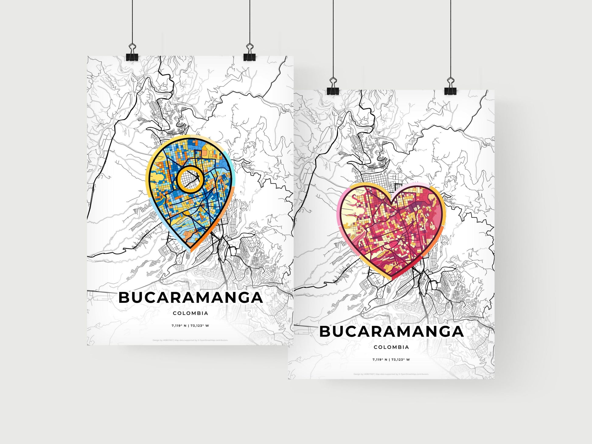 Bucaramanga Colombia art print for couples