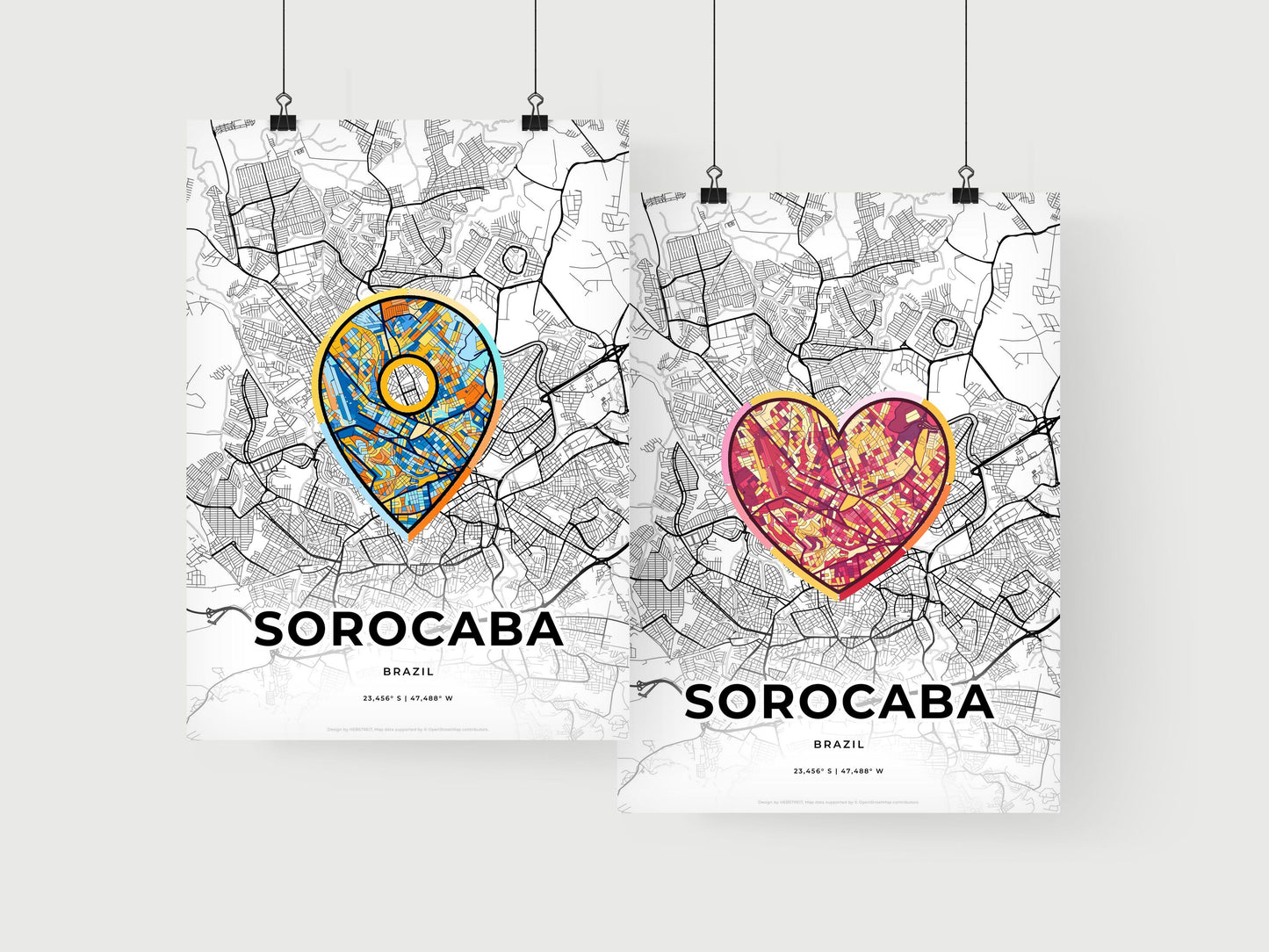 Sorocaba Brazil art print for couples